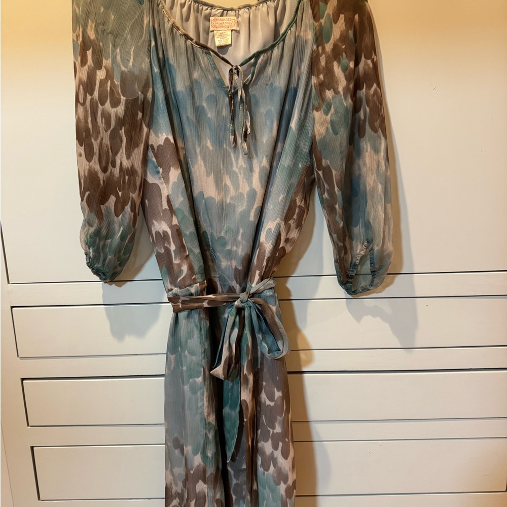 Chic Multicolor Long Sleeve Dress with Elegant Design